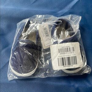 *add-on* NWT 6-12 month navy slip on shoes